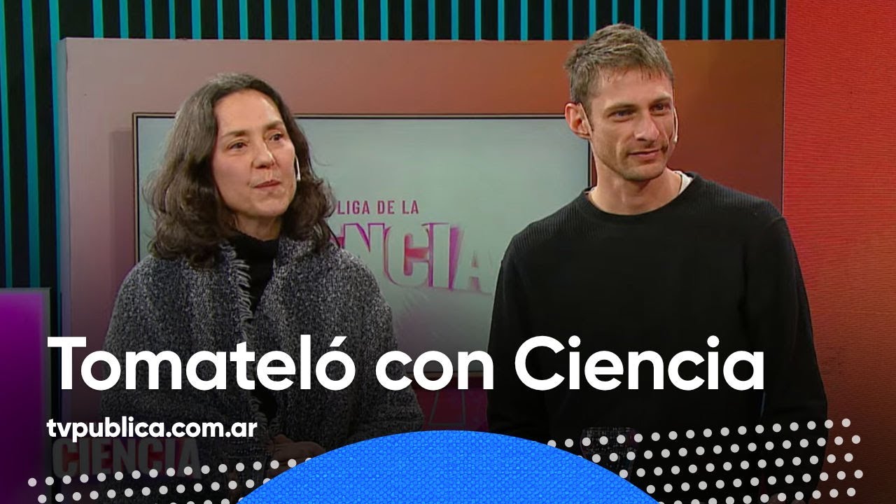 Ignacio Jure en TV Pública presentando el sitio de divulgación "Tomátelo con Ciencia"
